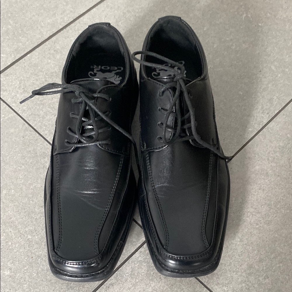 Classic Black Oxfords with Polished Finish
